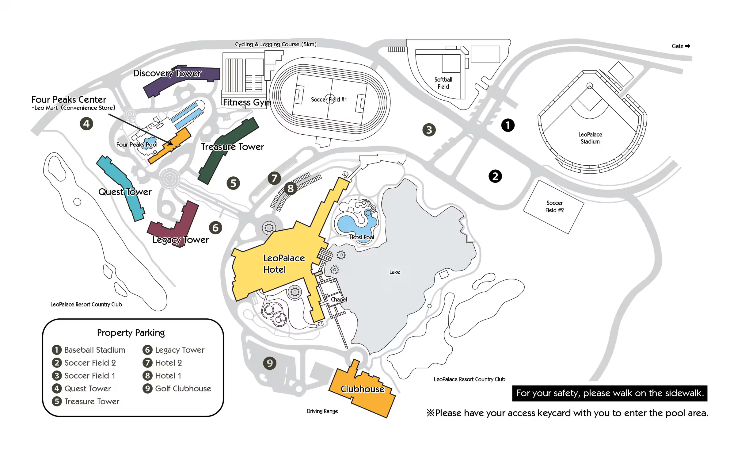 LeoPalace Resort Map
