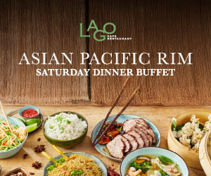 New! Asian Pacific Rim Saturday Night Dinner Buffet